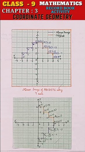 Coordinate Geometry - Math Record Activity - Class 9 Math Chapter 3 | #mathrecord #maths