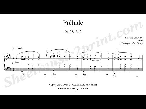 Chopin : Prelude Op. 28, No. 7