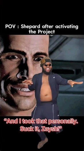 Shepard may be a commander, but they’re still a Petty Officer 1st Class #masseffect #gaming #meme