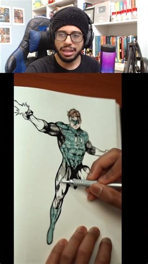 How to draw Green Lantern