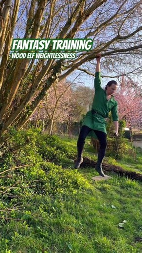 Fantasy training: become as light as an elf. #elf #dnd #adventure