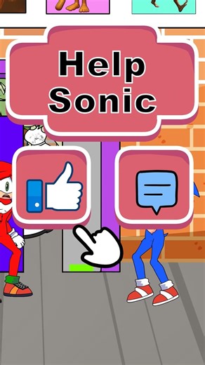 Funny Singing Moment 🎤 Knuckles Helps Sonic !#shorts#sonic