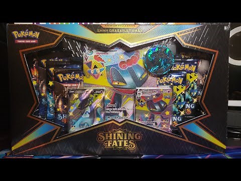 Shining Fates Shiny Dragapult VMAX Premium Collection Box Opening