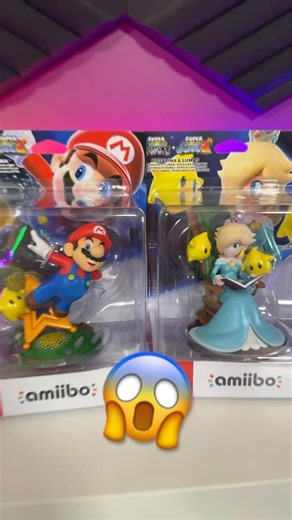 The Mario Galaxy amiibo are HUGE. 😱 #supermariogalaxy #amiibo #shorts