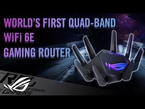 World's First Quad-band WiFi 6E Gaming Router Rapture GT-AXE16000 | ROG