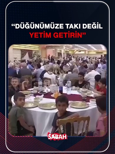 Şanlıurfa’da evlenen Muhammed ve Fatma Çakmak çifti, düğünlerine gelecek davetlilerden takı yerine birer yetimle gelmelerini istedi. Konuklar düğüne 100 yetimle geldi. Damat Muhammed Çakmak: Böylesi güzel ve özel günde yetimlerle birlikte olmaktan büyük mutluluk duydukl. Başka çiftlere de örnek olmak istedik. Gelin Fatma Çakmak: Manevi huzur her şeyden önemli. Takı yerine yetimler olsun istedim bunun için de çok sevinçliyim.