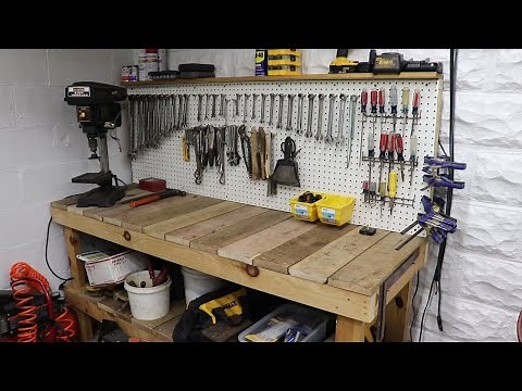 pegboard build for the workbench