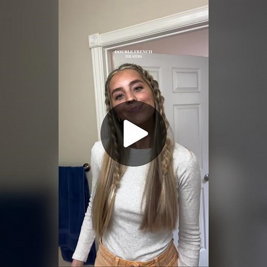 Double French Braids Hairstyle Tutorial