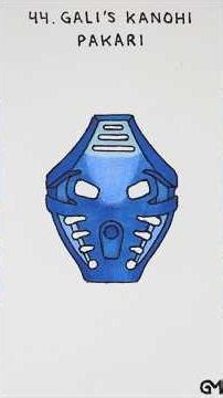 Drawing Gali's Kanohi Pakari - LEGO Bionicle