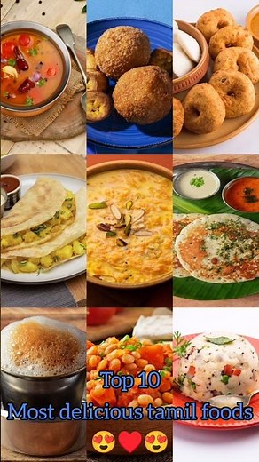 🍽️🔥 Top 10 Must-Try Tamil Dishes | Authentic Flavors of Tamil Nadu