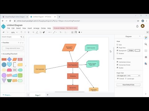 Create Accounting Flowchart Online