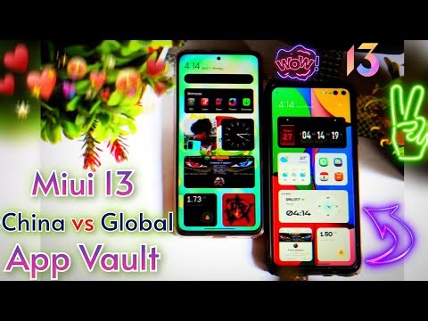 Miui 13 China App Vault VS Global App Vault Side by Side Comparison 😂