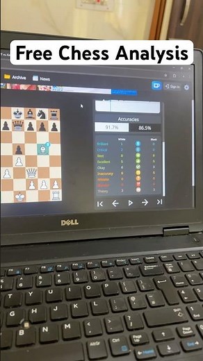 How to get free analysis in Chess.com #chess #shorts
