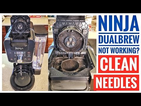 NINJA CFP201 DualBrew Coffee Maker NOT WORKING QUICK FIX CLEAN NEEDLES