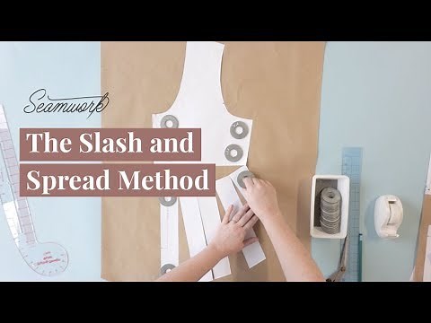 Sewing Pattern Hack: How to slash and spread a sewing pattern