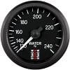 Stack Gauges ST3108: GAUGE WATER TEMP MECHANICAL 52MM BLACK 120-240F 1/2 NPT M - JEGS