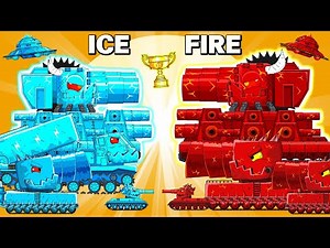MEGA TANK: ICE TANK vs FIRE TANK IN THE EPIC BATTLE