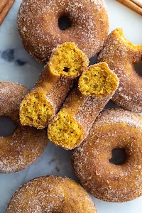 Baked Pumpkin Donuts - Food with Feeling