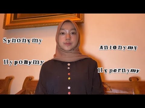 Lexical Relation [Synonymy, Antonymy, Hyponymy, Hypernymy]