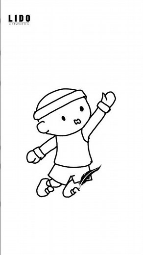 How to Draw a Simple and Stylized Basketball Player – Easy Drawing for Beginners #lidoartworks