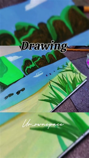 refrence vs drawing #ytshorts #art #artist #acrylicpainting #artseries #myart