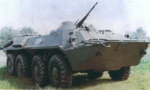 Floating wheel armored personnel carrier BTR-70