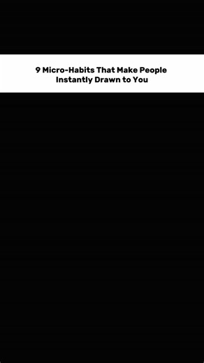 Quorazenㅤ⸙ on Instagram: "9 Micro-Habits That Make People Instantly Drawn to You You don't need to be louder. You need to be present. Most people think charisma is about performance — talking more, being funnier, always "on." But the truth? It's about these tiny, almost invisible shifts that make others feel seen. Holding eye contact 2 seconds longer. Pausing before you speak. Using someone's name like it matters. These aren't tricks. They're signals your nervous system sends that say: "I'm comf