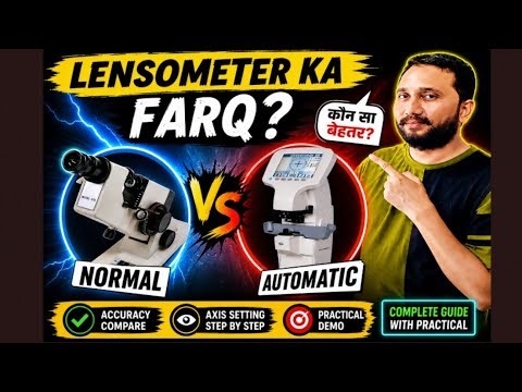 Normal vs Automatic Lensometer | Axis Setting Step By Step#Lensometer #AutomaticLensometer #Optical