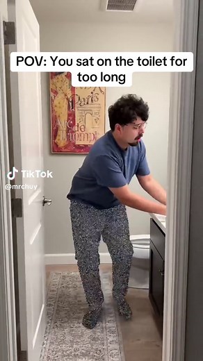 Humorous Toilet Moments: A Relatable Bathroom Experience