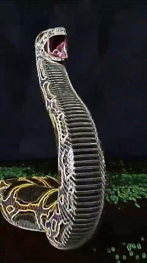 A píton birmanesa, a maior "máquina de matar" da natureza 🐍​😱​ #CacadoresDePitons
