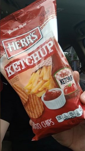 Herr's Chips. Ketchup flavor. #review #food #snacks #tastetest