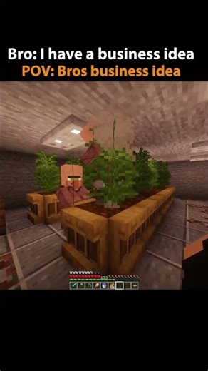 we both started New business 💀 #minecraft #gaming #minecraftshorts