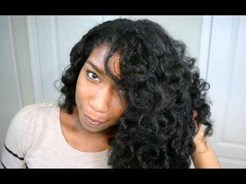 Soft Loose Ringlets on Natural Hair | Heatless Curls