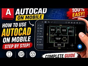 AutoCAD on Mobile Full Tutorial | Learn AutoCAD App Step by Step for Beginners (2026) #autocad