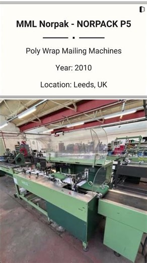 📦 For Sale: MML Norpak NORPACK P5 Poly Wrap Mailing Machine ‪@Machinedalal‬