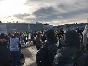 Skavsta flygplats utrymd