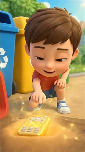 The Magic Remote Control! 📺✨ Funny 3D Cartoon for Kids | ريموت السحر المضحك