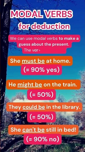 MODAL VERBS for DEDUCTION | Must, might, could, can't