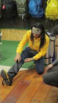 Tutorial on making gaiters for Agam Rinjani