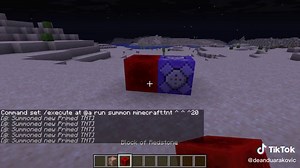Minecraft Java Command: Summon TNT on Player in Bedrock Edition