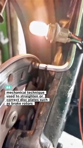 Mechanical Technique for Straightening Disc Plates #shorts