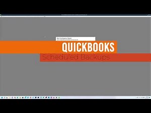 Fix Quickbooks Scheduled Backups not working