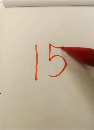 Drawing simple cartoon character from number 15 shapes #drawing #cartoon