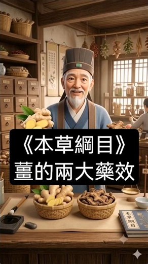 生薑和乾薑，藥效完全不同｜李時珍教你怎麼用對