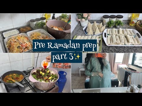 Pre Ramadan Prep Part 3✨| Make&Freeze | Chicken Tikka samosey, Spring Rolls | Pak Vlogger