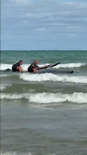 Outrigger Canoe surfing.