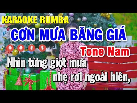 Cơn Mưa Băng Giá Karaoke Tone Nam ( Gm ) Nhạc Sống - Karaoke Rumba Nhạc Trẻ