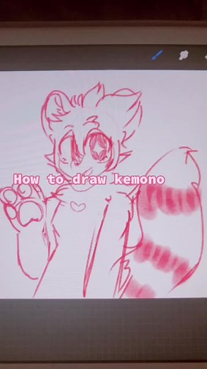 Kemono Furry Drawing Tutorial: How to Draw Kemono Fursona
