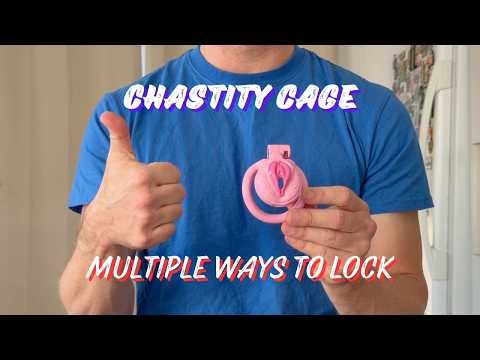 Male Chastity Cage - sissy boy style with multiple sizes and ways to lock