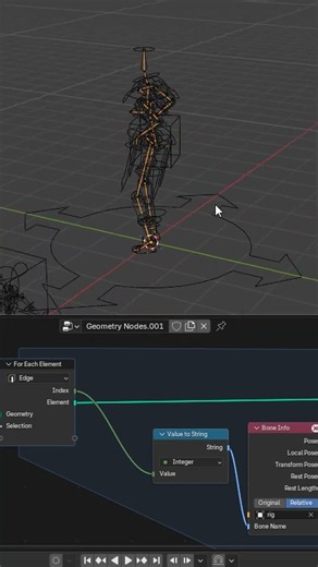 Comment "Geo Nodes" if you want the full tutorial on this 🔥 #geonodes #blender #blendertips